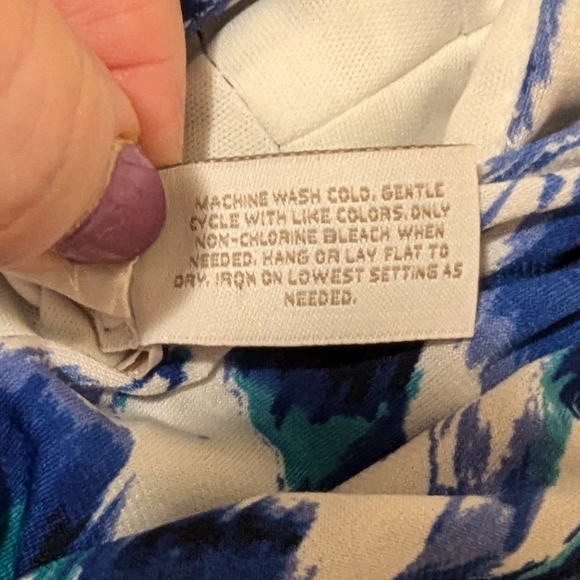 Chico's vneck sleeveless maxi dress size Large 12 - Picture 9 of 9